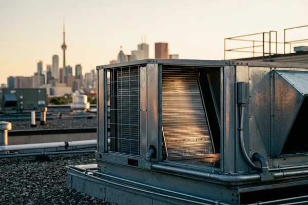 Restaurant RTU condenser coil after cleaning