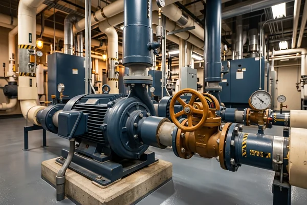 Constant-speed pump with a throttled valve