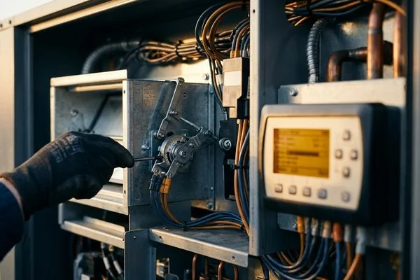 Economizer calibration on an RTU controller
