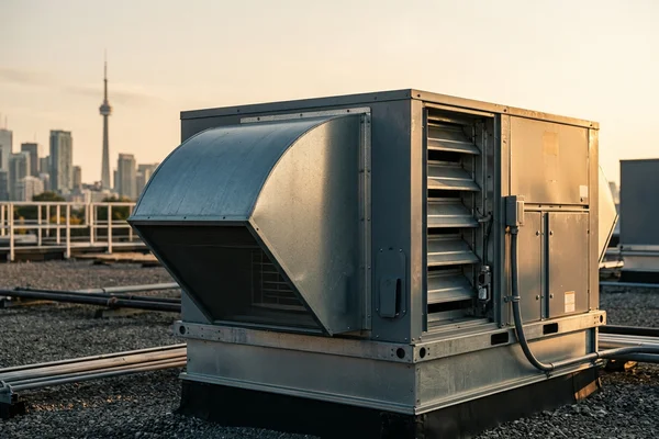 Economizer on a 10-ton RTU serving an office floor