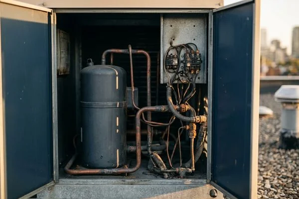 Failed compressor in a 7-ton Lennox LCG