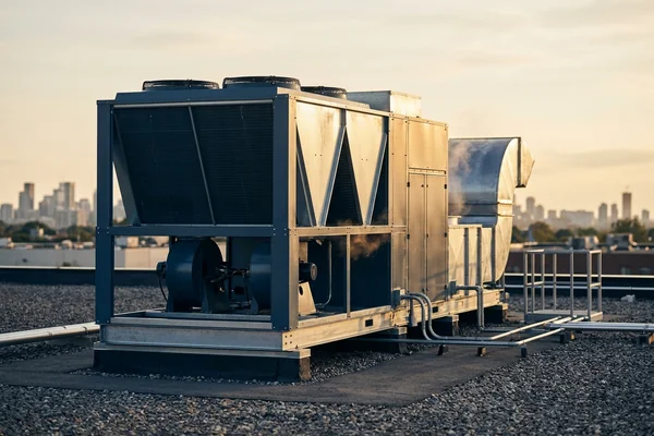 New 20-ton dual-circuit RTU on the same roof