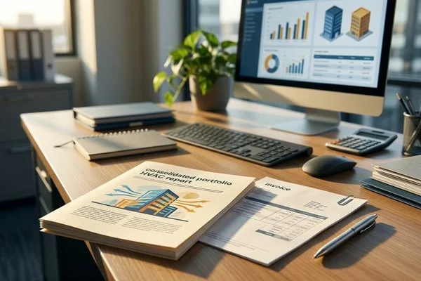 One consolidated portfolio report and invoice