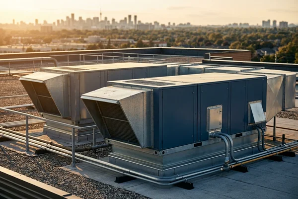 Two 10-ton RTUs serving separate office zones