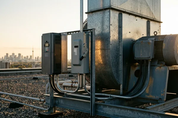 VFD on a cooling tower fan motor