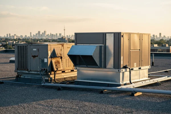 York Predator replacement RTU on a Scarborough roof