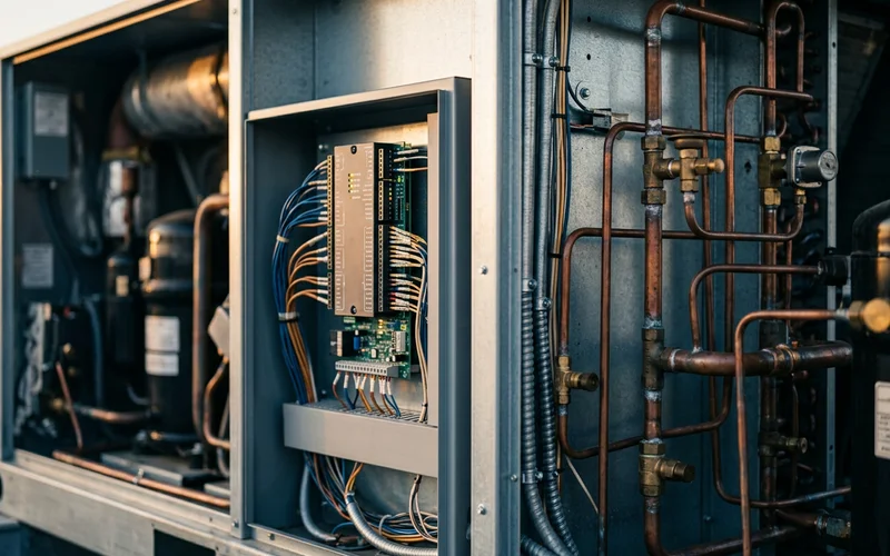 Dual refrigeration circuits and DDC controller in a 20-ton RTU