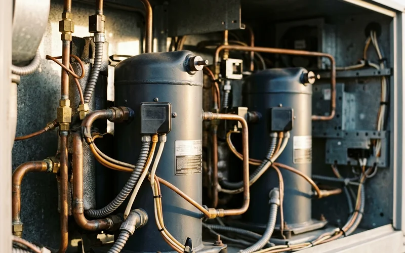 Multi-stage scroll compressors inside a 10-ton packaged RTU